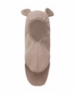 Balaclava bear cotton fleece, savannah melange, Huttelihut thumbnail