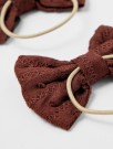 Delia 2-pack hair elastics, rum raisin, Lil Atelier thumbnail