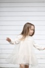Parti dress organza, snow white, Huttelihut thumbnail