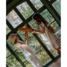 Vira dress, hedge green/sandshell, Fliink thumbnail