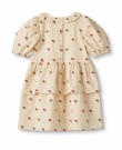 Flower ruffle dress, sandshell, Lil Atelier thumbnail