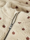 Nalo sherpa loose jacket, turtledove/apples, Lil Atelier thumbnail
