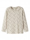 Lago slim top, turtledove/rose flower, Lil Atelier thumbnail