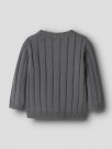 Lomon knit cardigan baby, poppy seed, Lil Atelier thumbnail