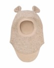 Balaclava ears wool, sand melange, Huttelihut thumbnail