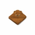 Albert hooded baby towel, kangaroo/golden caramel, Liewood thumbnail