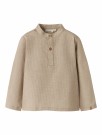 Dasher loose shirt, Oxford tan/melange, Lil Atelier thumbnail