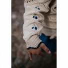 Mela ruffle cardigan, sandshell, Fliink thumbnail