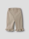 Doreen wide twill pant baby, Oxford tan, Lil Atelier thumbnail