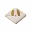 Augusta hooded towel, dog, sandy, Liewood thumbnail