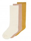 Elove 3-pack knee sock, almondine, Lil Atelier thumbnail