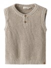 Rokko knit vest, Oxford tan melange, Lil Atelier thumbnail