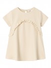 Jolene loose sweat dress, bleached sand, Lil Atelier thumbnail