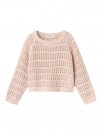Hilla loose shirt knit, shell, Lil Atelier thumbnail