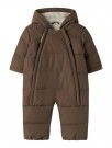 Lamedow puffer snowsuit, dark earth, Lil Atelier thumbnail