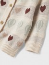 Lamai knit cardigan baby, pastel parchment, Lil Atelier thumbnail