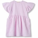 Ciao stripe dress, cloud dancer/pink stripe, Fliink thumbnail