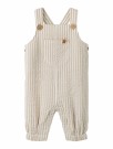 Fausto loose overall, coconut milk/feather gray, Lil Atelier thumbnail