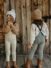 Wooly footless wool tights, granit gray, Silly Silas  thumbnail