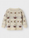Lamai knit cardigan baby, turtledove, Lil Atelier thumbnail