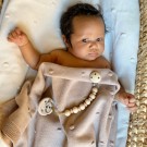 Pacifier clip, cookies and cream, Jack o Juno thumbnail