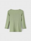 Fable slim top wool, oil green melange, Lil Atelier thumbnail