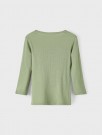 Fable slim top wool, oil green melange, Lil Atelier thumbnail