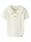 Hito loose polo knit baby, coconut milk, Lil Atelier thumbnail