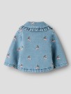 Deva loose denim jacket emb baby, medium blue, Lil Atelier thumbnail