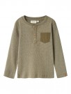 Barbar slim top, moss gray, Lil Atelier thumbnail