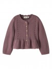 Ramla knit cardigan, rose taupe, Lil Atelier thumbnail