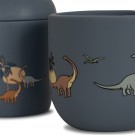 Sippy cup & cup set silicone, dino, Konges sløjd thumbnail