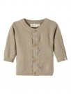 Dija knit cardigan baby, white pepper, Lil Atelier thumbnail