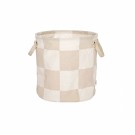 Chess storage basket medium, clay/off white, Oyoy thumbnail