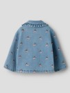 Deva loose denim emb jacket, medium blue, Lil Atelier - FORHÅNDSBESTILLING thumbnail