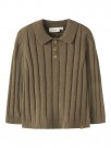 Lomon loose knit polo, kangaroo, Lil Atelier thumbnail