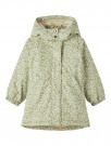 Gudruna long jacket, oil green aop, Lil Atelier thumbnail