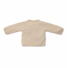 Strikket cardigan wrap, soft beige melert, Little Dutch thumbnail