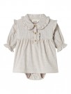 Olena loose body dress, pastel parchment, Lil Atelier thumbnail