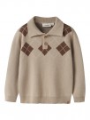 Ronan knit polo, white pepper, Lil Atelier thumbnail