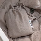 Muslin bed linen baby, seabreeze beige, Sebra thumbnail