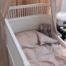 Muslin bed linen baby, seabreeze beige, Sebra thumbnail