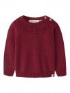 Reva loose knit baby, biking red, Lil Atelier  thumbnail