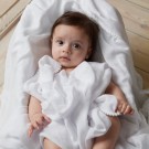 Pom pom muslin blanket, pearl, Jack o Juno thumbnail