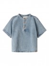 Fundo loose denim shirt, medium blue, Lil Atelier thumbnail
