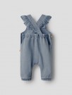 Lulia loose denim overall, medium blue, Lil Atelier thumbnail