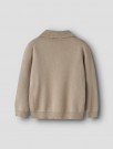 Ronan knit polo, white pepper, Lil Atelier thumbnail