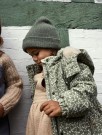 Gudruna long jacket, oil green aop, Lil Atelier thumbnail