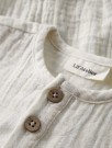 Hagi loose shirt body, coconut milk/dusty blue, Lil Atelier thumbnail