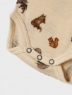 Nimo slim body wool/modal, sandshell/animals, Lil Atelier thumbnail